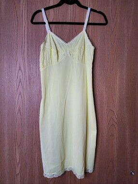 Vintage Sears Roebuck and Co Slip With Embroidery And Lace Trim